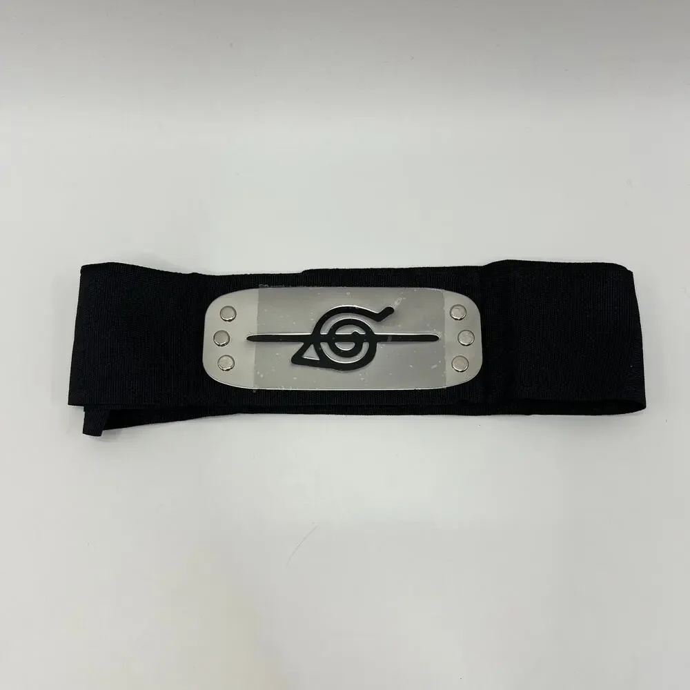 Naruto Cosplay Costume, High‑Collar Akatsuki Cloak with Headband